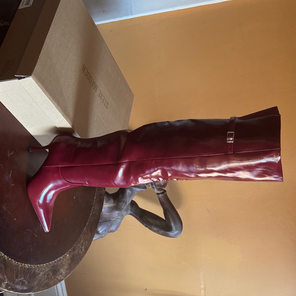 Steve Madden Red Ankle Boots